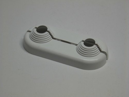Simplex Doppelrosette aus Kunststoff flache Ausführung 10 - 22 mm (2er Set) von Simplex