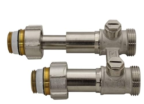 Simplex Hahnblock DT2/50 Exclusiv, Durchgangsform mit Ausgleichtsteleskop, für Heizkörper mit ¾ Zoll AG von Simplex