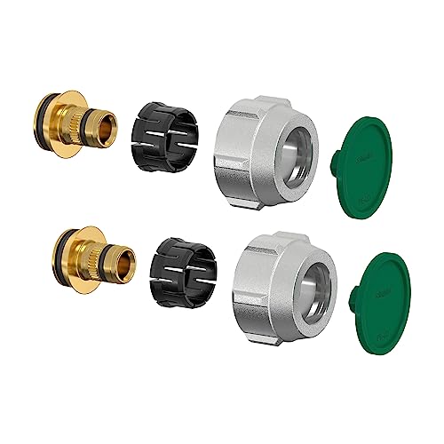 Simplex SX A3 Kompressionsadapter-Set, 2 Stück, Kompressionsadapter für den Einsatz in Heizungsanlagen, für Kunststoffrohre und Mehrschichtverbunde, 16 x 2,2 mm x G3/4" F - F11412 von Simplex