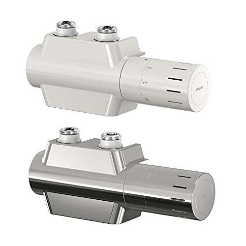 Simplex Ventil-Armaturen Set Multiblock Universal Chrom - Eck- und Durchgangsform für optimale Heizungsregelung - F12161 von Simplex