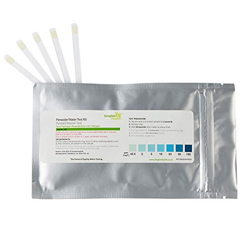 SimplexHealth Wassertest Peroxid/Wasserstoffperoxid <0,5-100ppm Teststreifen (10 Stück) von SimplexHealth