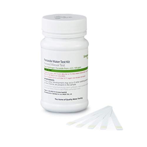 SimplexHealth Wassertest Wasserstoffperoxid <0,5-100ppm Teststreifen (50 Stück) von SimplexHealth