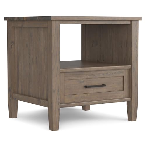 SIMPLIHOME Melody Moderner Stuhl (2er-Set) Veganes Kunstleder für das Esszimmer, 50,8 cm, Rauchbraun von Simpli Home