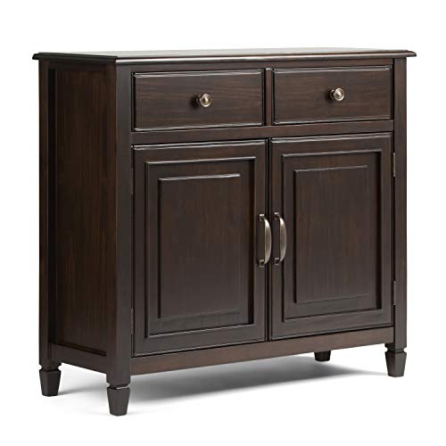 Simpli Home Connaught Entryway Storage Cabinet, Holz, Dark Chestnut Brown, 101.6 x 38.1 x 91.44 cm von Simpli Home