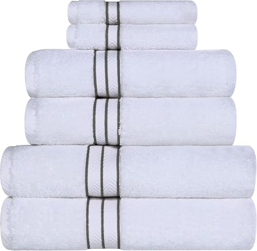 Simpli-Magic 79507 8-teiliges Premium-Set, 2 Bäder, 2 Hände, 4 Waschlappen, 100% ringgesponnene Baumwolle, sehr saugfähige Handtücher für Badezimmer, Fitnessstudio, Hotel und Spa, grau Simpli-Magic 79507 8-teiliges Premium-Set, 2 Bäder, 2 Hände, 4 Waschlappen, 100% ringgesponnene Baumwolle, sehr saugfähige Handtücher für Badezimmer, Fitnessstudio, Hotel und Spa, grau von Simpli-Magic