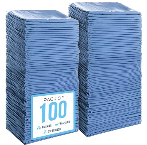Simpli-Magic Premium Reinigungstücher, 35,6 x 30,5 cm, handelsübliche Qualität, blau, 100 Stück von Simpli-Magic