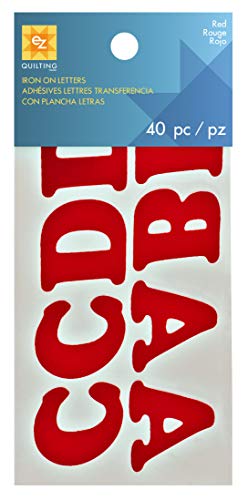 Iron-On Letters 1-1/4"-Red/ Sold as a pack of 6 von EZ Quilting