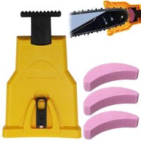 Kettensägenschärfer, Kettensägenschärfer-Set mit 3 Schleifsteinen, Rasenmäher, Kettensägen von Simplicity