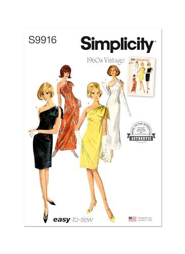 SIMPLICITY Schnittmuster SS9916H5 Damenkleid in zwei Längen H5 (34-36-38-40-42) von Simplicity