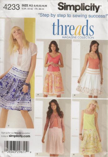 Simplicity 4233, Misses' Skirt, Size K5(8-16), OOP by Simplicity Pattern Company von Simplicity