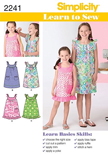Simplicity 7-8-10-12-14 Child Girl Dresses U02241K5 von Simplicity