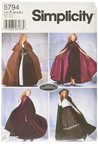 Simplicity 5794 Damenkostüme, Papier, Weiß, A (XS, S, M, L) von Simplicity