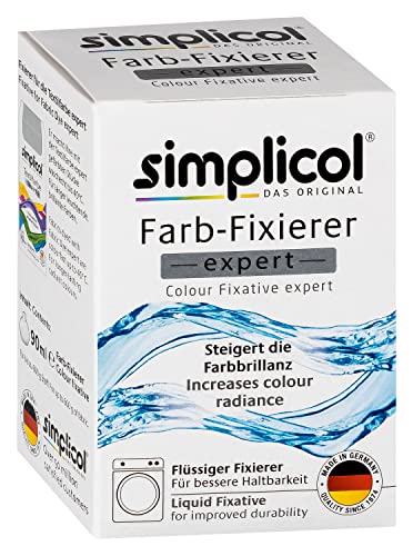 simplicol Farb-Fixierer Expert: Steigert die Haltbarkeit und Farbbrillanz gefärbter Textilien - geeignet zur Anwendung in Waschmaschine und Schüssel von simplicol