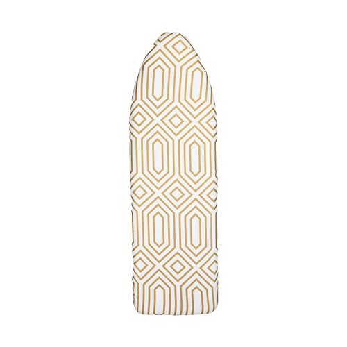 Simplify Scorch Resistant Ironing Board Cover & Pad, Stretch Elastic Fit, in Gold Bügelbrettbezug, Baumwolle von Simplify