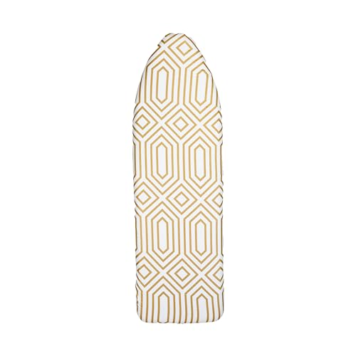 Simplify Scorch Resistant Ironing Board Cover & Pad, Stretch Elastic Fit, in Gold Bügelbrettbezug von Simplify