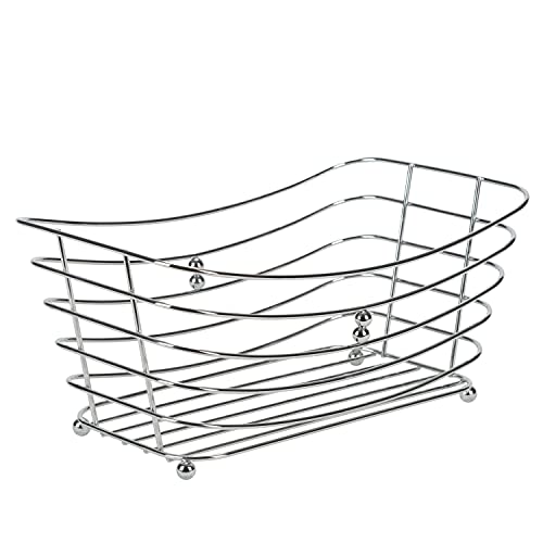 Simplify Wire Towel Basket with Chrome Ball Feet Handtuchkorb mit verchromten Kugelfüßen von Simplify