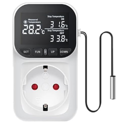 Simpls HochpräZises Digitales Display, Intelligentes Thermostat, Aquarium, Touchscreen, Heimthermostat, Steckdose, EU-Stecker Simpls HochpräZises Digitales Display, Intelligentes Thermostat, Aquarium, Touchscreen, Heimthermostat, Steckdose, EU-Stecker von Simpls