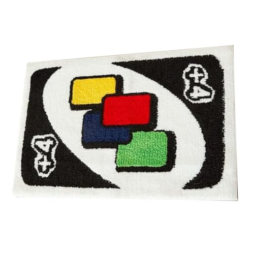 Simpls Reverse Card FußMatte, Tufting-Teppiche, Wohnzimmer, Nachttisch, Bodenmatte, Weicher, Verdickter, Rutschfester, Heimdekoration von Simpls