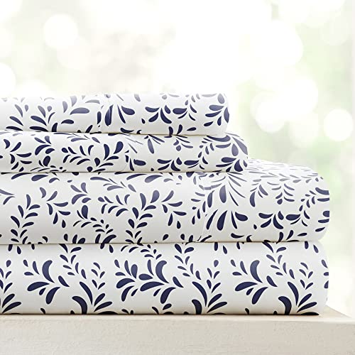 Simply Soft Bed Sheet Set, Navy, Queen von Linen Market