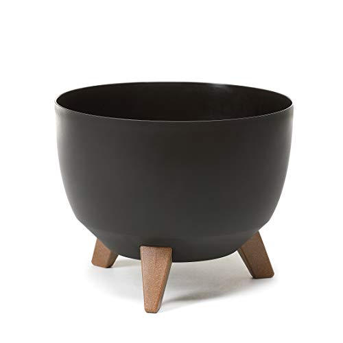 Simply The Best Roma Bowl 2021 | Blumentopf für Kräuter, Pflanzgefäß für Balkon und Garten | Organizer Box Dekor | (290, schwarz) von Simply The Best