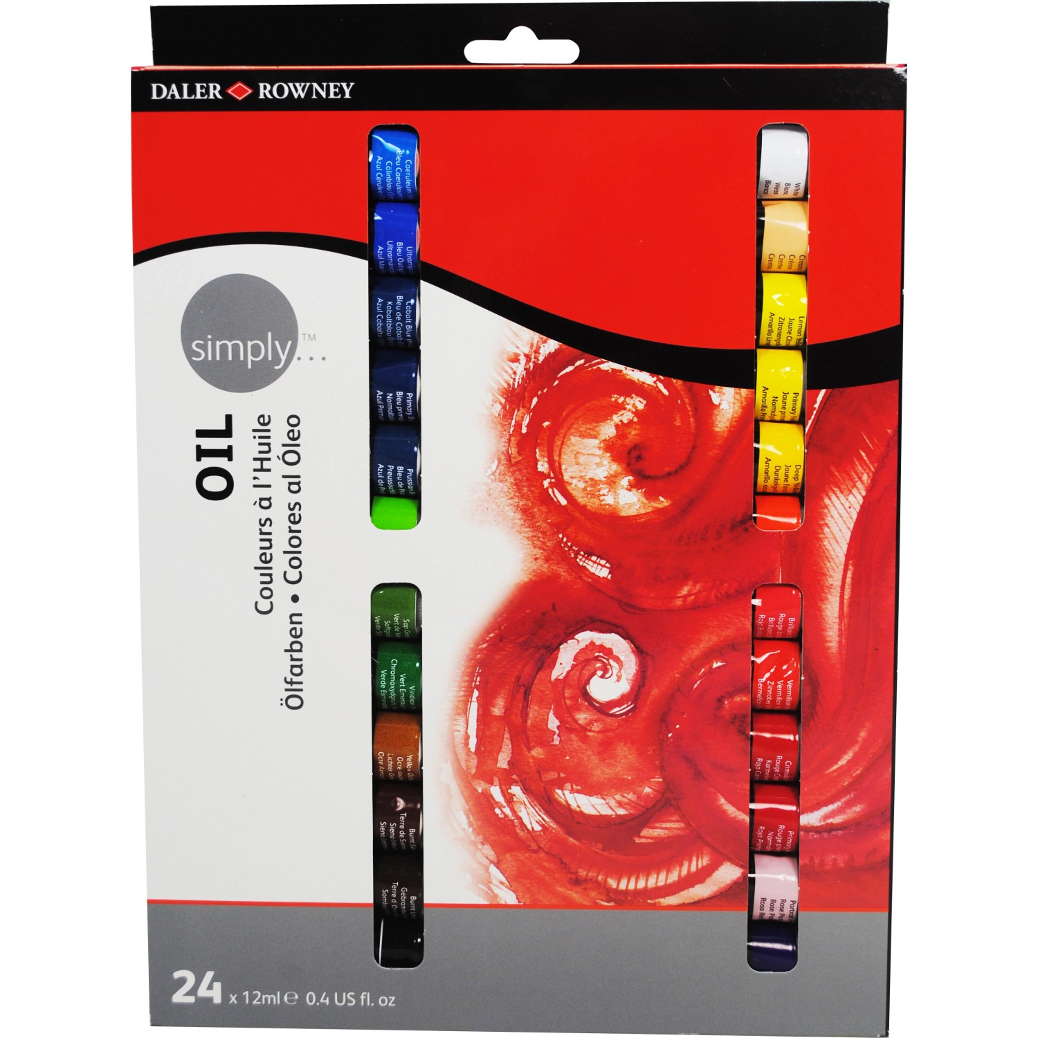 Daler-Rowney Simply Ölfarben-Set mit 24 x 12 ml Farbtuben Daler-Rowney Simply Ölfarben-Set mit 24 x 12 ml Farbtuben von Simply
