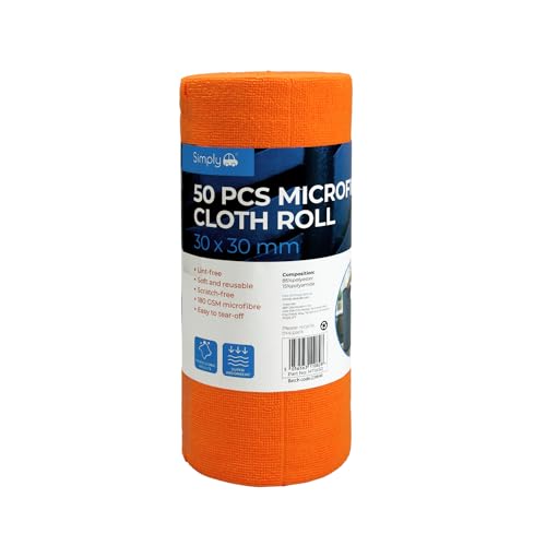 Simply Auto Rolle mit 50 Mikrofasertüchern, 30 x 30 MTW50 Simply Auto Rolle mit 50 Mikrofasertüchern, 30 x 30 MTW50 von Simply
