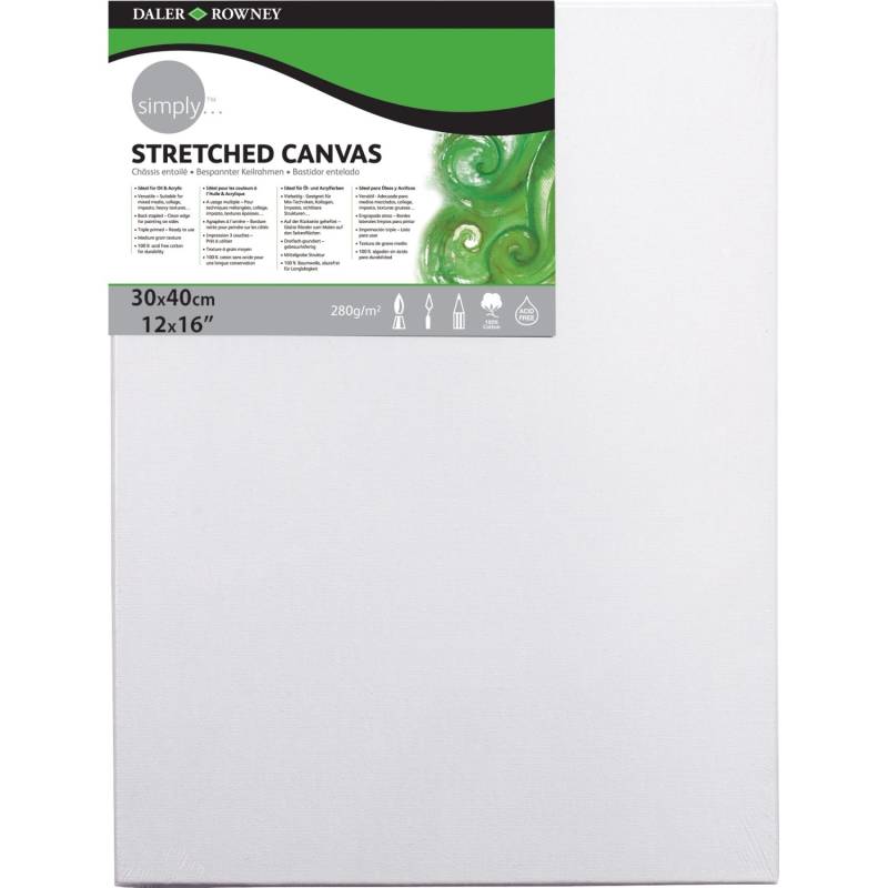 Simply Bespannter Keilrahmen Rechteck 30 cm x 40 cm FSC® von Simply