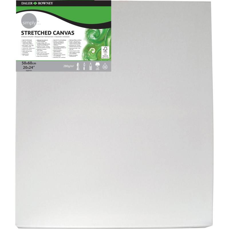 Simply Bespannter Keilrahmen Rechteck 50 cm x 60 cm FSC® von Simply