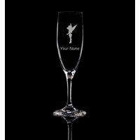 Tinkerbell Personalisiertes Flöten Sektglas. Handgeätztes Glas Geschenk Barkeeper.39 von SimplyAcrylicDesign