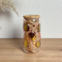 Kürbisdesign Kaffeebecher To Go | Becher Mit Strohhalm Deckel Glasbecher Und Herbst Glas von SimplyAnnaDesign