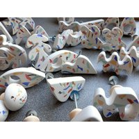 Terrazzo Beton Knäufe Mid-Century Modern Schubladenknäufe von SimplyDecor7