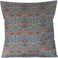 Blue Red Bird William Morris & Co Strawberry Thief Kissenhülle 45 cm 40 18 20 22 von SimplyDivineThings