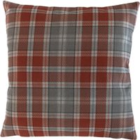 Herbst Orange Grau Tartan Karo Leinen Look Kissenbezug Wende 14" 16" 18" 20" 22" 24" von SimplyDivineThings