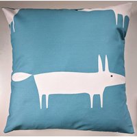 Kissenbezug in Scion Mr Fox Turquoise Blue 16" von SimplyDivineThings