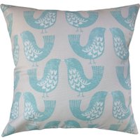 Kissenbezug in Vintage Aqua Blau Scandi Vögel 14 "16" 18 "20" von SimplyDivineThings