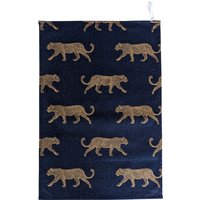 Leopard Geschirrtuch Marineblau Gold von SimplyDivineThings