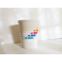 Ftda Rainbow 1988 Kaffeebecher Oder Übertopf Vase von SimplyGailVintage