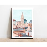 Manchester, Manchester Skyline, Manchester City, Northern Art Print, Manchester Poster, Wandkunst, Uk von SimplyKatyprints