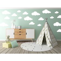 Große Wolke Wandtattoo, Aufkleber Wolke, Wandsticker Kinderzimmer 25Er Set von SimplyLoveCreations