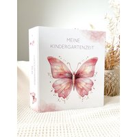 Kindergartenordner, Sammelmappe, Aufbewahrungs Ordner Mädchen Rosa Schmetterling Kindergarten Kita Krippe, Geschenk Für Die Kindergartenzeit von SimplyLoveOfficial