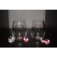 Personalisierte Stemless Weinglas | Nur Name Personalisierte Stemless Weinglas | Nur Name von SimplyShontavia
