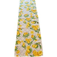 Lemon Tischläufer 40x135cm Made in Italy Blau Sorrento Amalfiküste von SimplySorrentoDesign