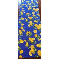 Lemon Tischläufer Made in Italy 40x135cm Blau Sorrento Amalfiküste von SimplySorrentoDesign