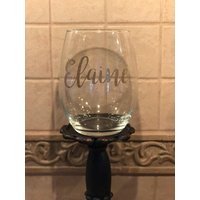 Personalisiertes Gold Stemless Weinglas Personalisiertes Gold Stemless Weinglas von SimplyStitchdDesigns