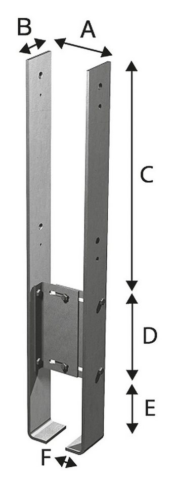 Simpson Strong-Tie® Pfostenträger, Stützenfuß CMR SST von Simpson Strong-Tie®