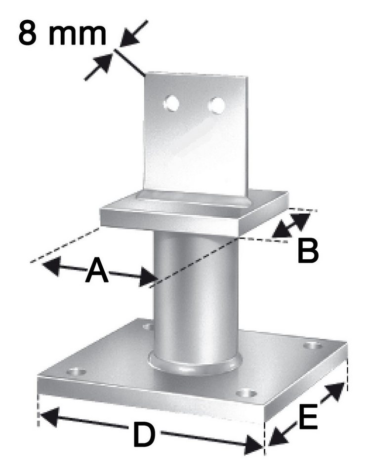 Simpson Strong-Tie® Pfostenträger, Stützenfuß PISBMAXIG-B SST von Simpson Strong-Tie®