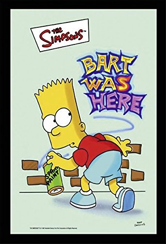 Simpsons The Bart was Here (22cm x 32cm) von Simpsons