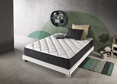 SIMPUR Relax: Matratze Bio Green 90x190 cm viskoelastisch | Großer Komfort | Höhe 30 cm | Natürliche Entspannungstherapie | Festigkeit und Anpassungsfähigkeit | Frei von Schadstoffen | hypoallergen von Simpur Low Cost