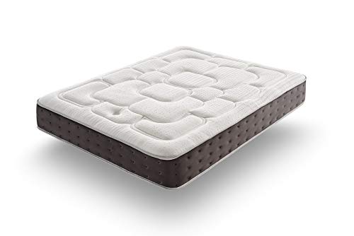 SIMPUR: Matratze 150x200 cm Royal Top Viscoelastisch und Taschenfedern | 30 cm Dicke | 11 Komfortzonen | Halb-Fest und Weich SIMPUR: Matratze 150x200 cm Royal Top Viscoelastisch und Taschenfedern | 30 cm Dicke | 11 Komfortzonen | Halb-Fest und Weich von Simpur Low Cost