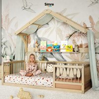 Baby-Dachregal Mit Oeko-Tex Baumwoll-Baldachin Für Kinderbett-Dekor von SimreHomeLiving